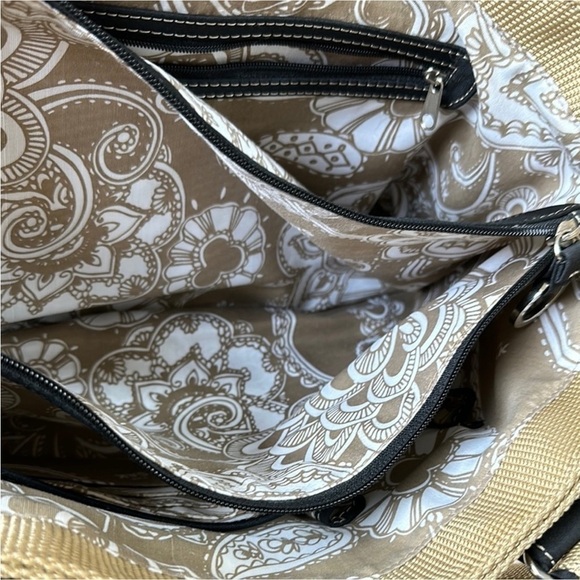 The Sak Cream and Black Shoulder Tote Bag - Picture 11 of 14